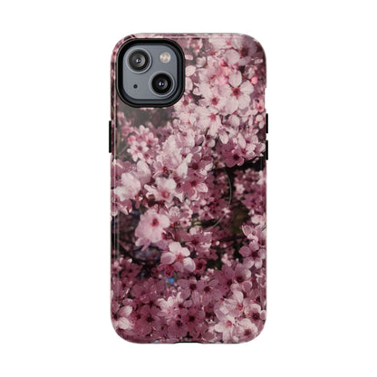Cherry Blossom Tough Magnetic Phone Case – Pink Floral Protective Phone Cover