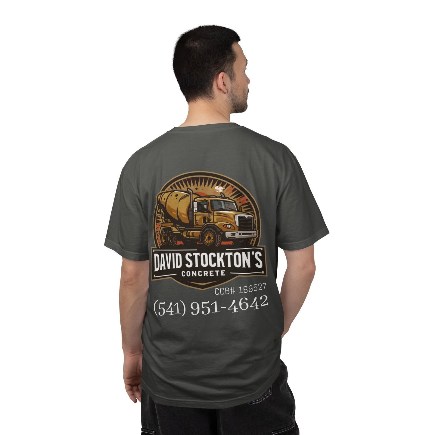 Concrete Company T-Shirt — David Stockton's Concrete Logo Work Tee