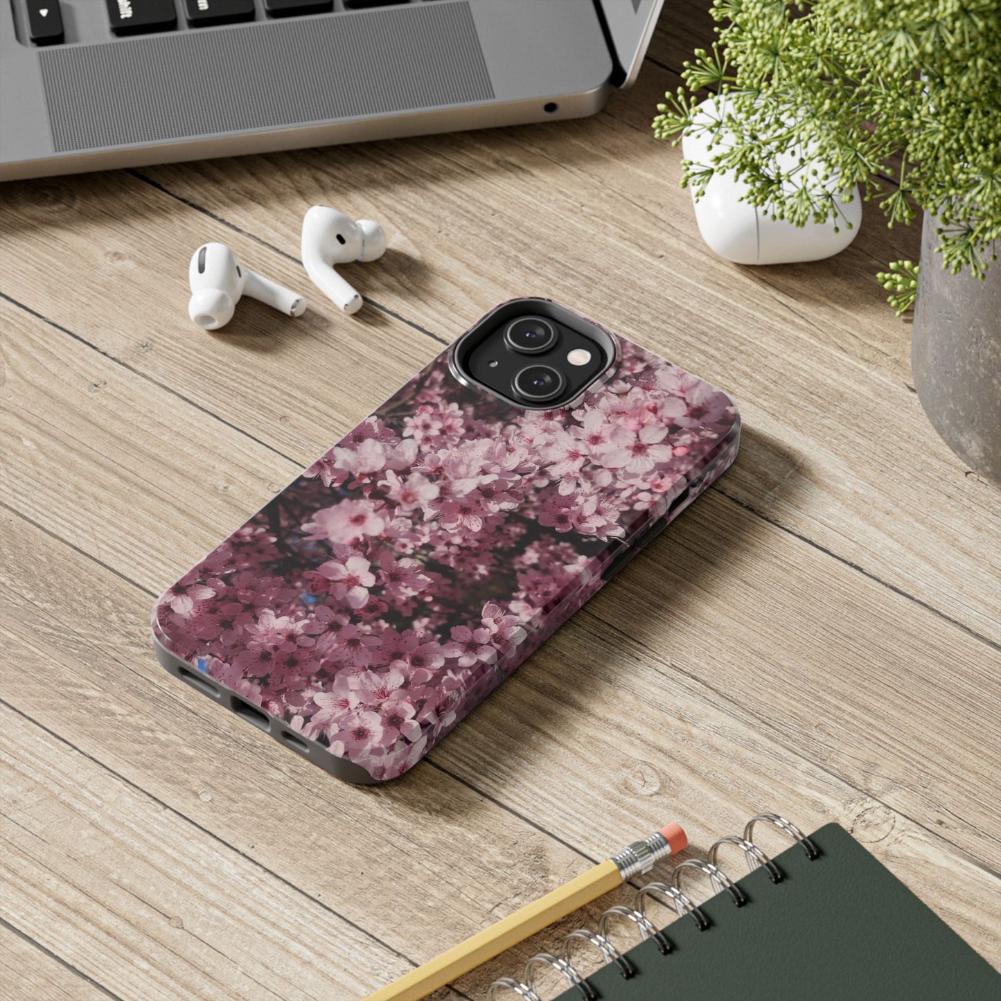 Cherry Blossom Tough Phone Case – Pink Floral Protective Phone Cover