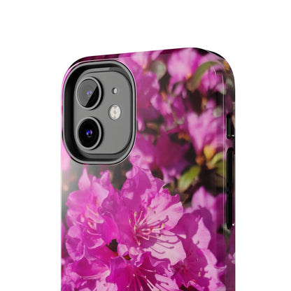 Pink Azalea Tough Phone Case — Floral Protective Phone Cover
