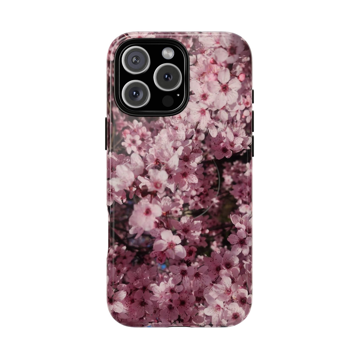 Cherry Blossom Tough Magnetic Phone Case – Pink Floral Protective Phone Cover