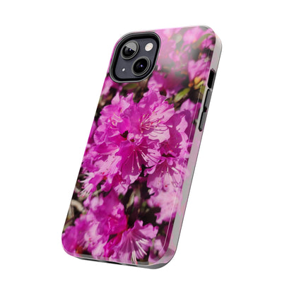Pink Azalea Tough Phone Case — Floral Protective Phone Cover