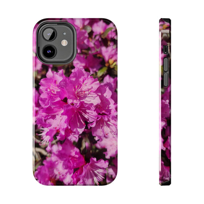 Pink Azalea Tough Phone Case — Floral Protective Phone Cover