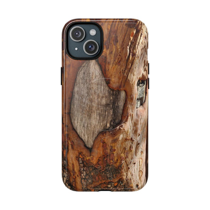 Rustic Bark Tough Magnetic Phone Case — Wood Texture Protective Phone Case