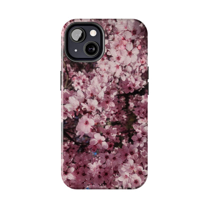 Cherry Blossom Tough Phone Case – Pink Floral Protective Phone Cover