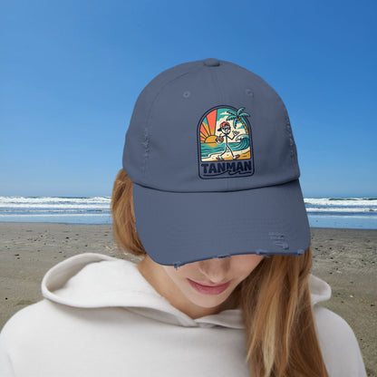 TanMan Surf Patch Cap — Distressed Beach Dad Hat