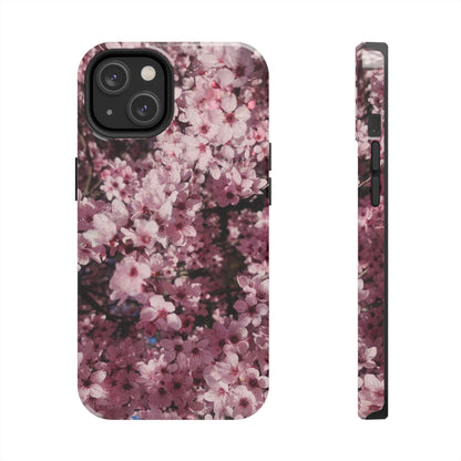 Cherry Blossom Tough Phone Case – Pink Floral Protective Phone Cover
