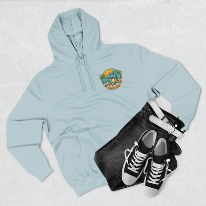 Beach Mode Turtle Hoodie | Tropical Surf Palm Trees