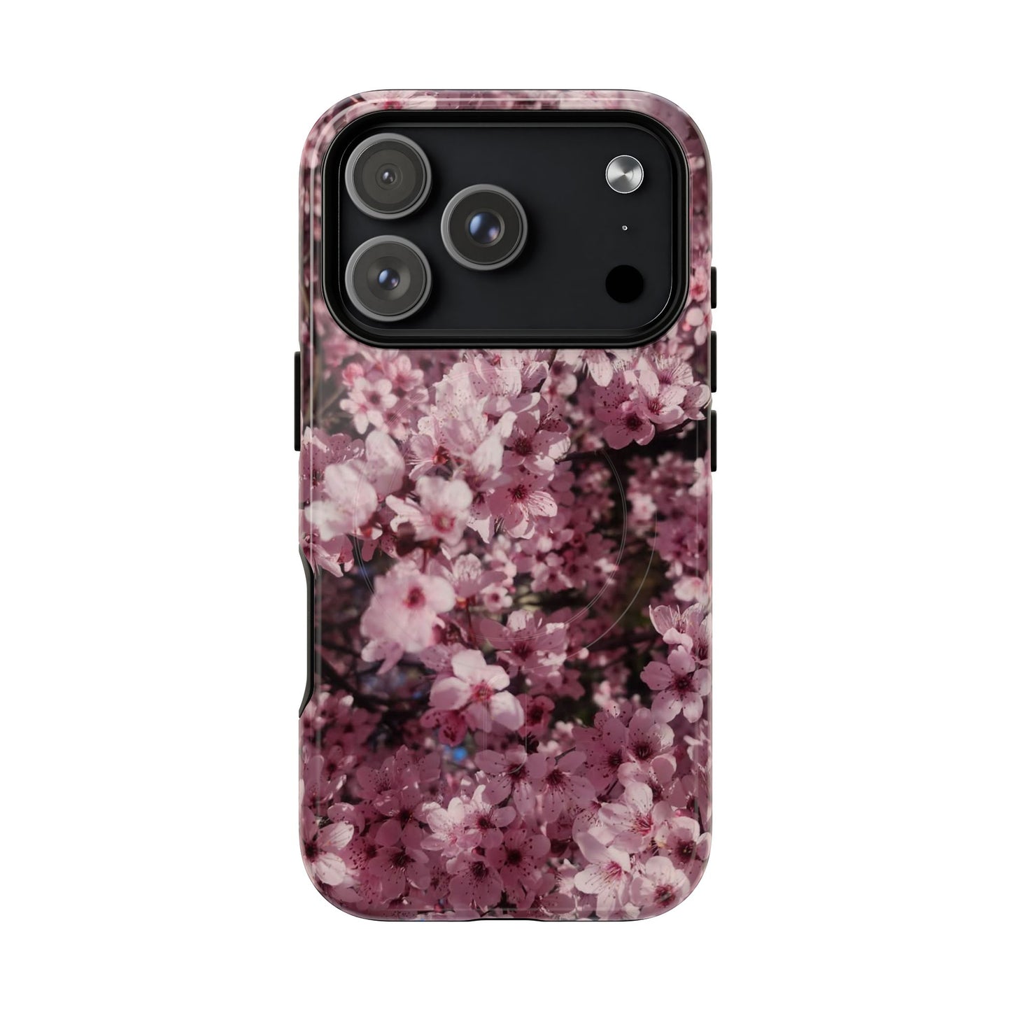 Cherry Blossom Tough Magnetic Phone Case – Pink Floral Protective Phone Cover