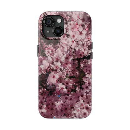 Cherry Blossom Tough Phone Case – Pink Floral Protective Phone Cover