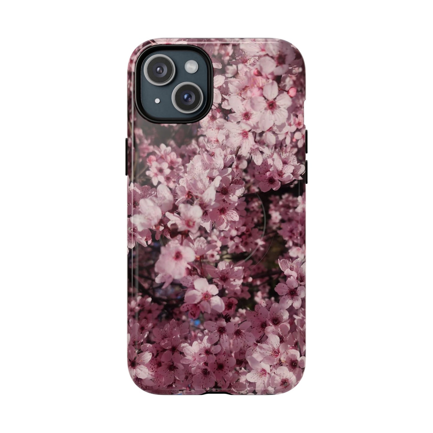 Cherry Blossom Tough Magnetic Phone Case – Pink Floral Protective Phone Cover