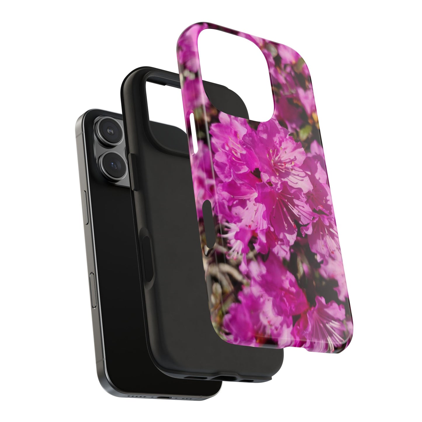 Pink Azalea Tough Phone Case — Floral Protective Phone Cover