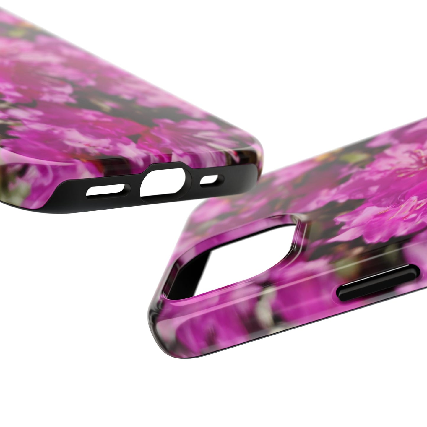 Pink Azalea Tough Phone Case — Floral Protective Phone Cover