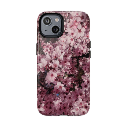 Cherry Blossom Tough Magnetic Phone Case – Pink Floral Protective Phone Cover