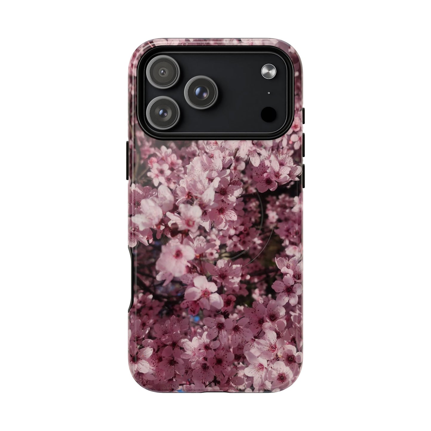 Cherry Blossom Tough Magnetic Phone Case – Pink Floral Protective Phone Cover