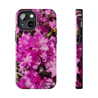 Pink Azalea Tough Phone Case — Floral Protective Phone Cover