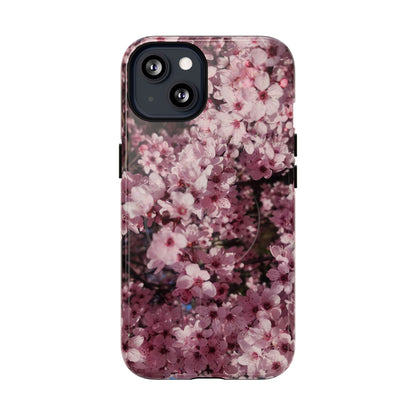 Cherry Blossom Tough Magnetic Phone Case – Pink Floral Protective Phone Cover