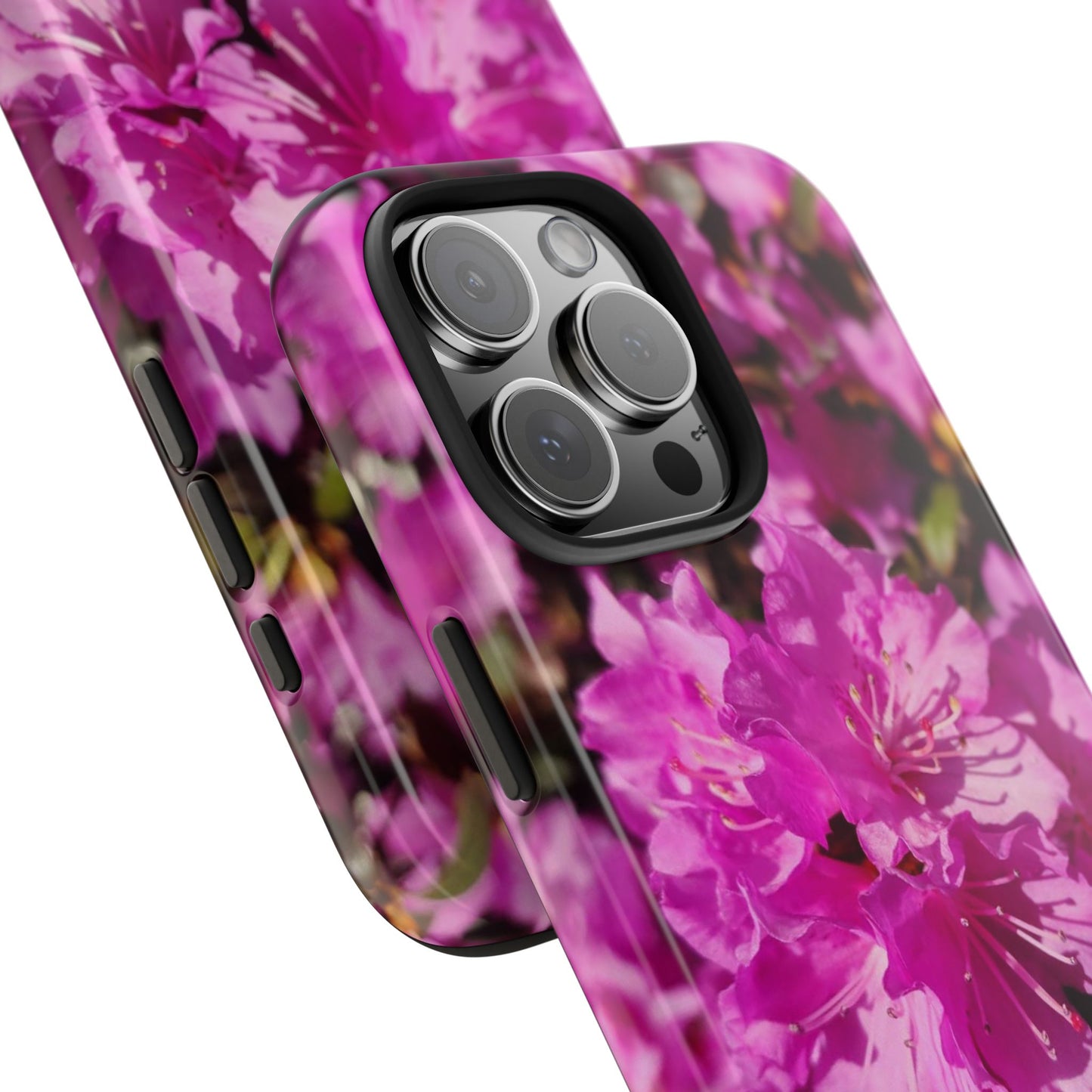 Pink Azalea Tough Phone Case — Floral Protective Phone Cover