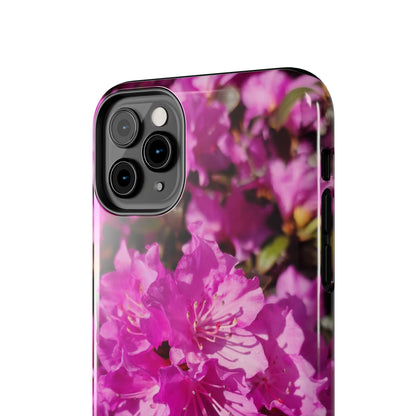Pink Azalea Tough Phone Case — Floral Protective Phone Cover