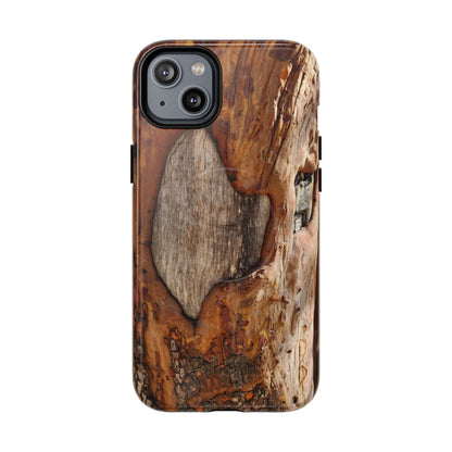 Rustic Bark Tough Magnetic Phone Case — Wood Texture Protective Phone Case
