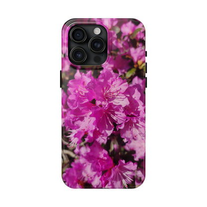 Pink Azalea Tough Phone Case — Floral Protective Phone Cover