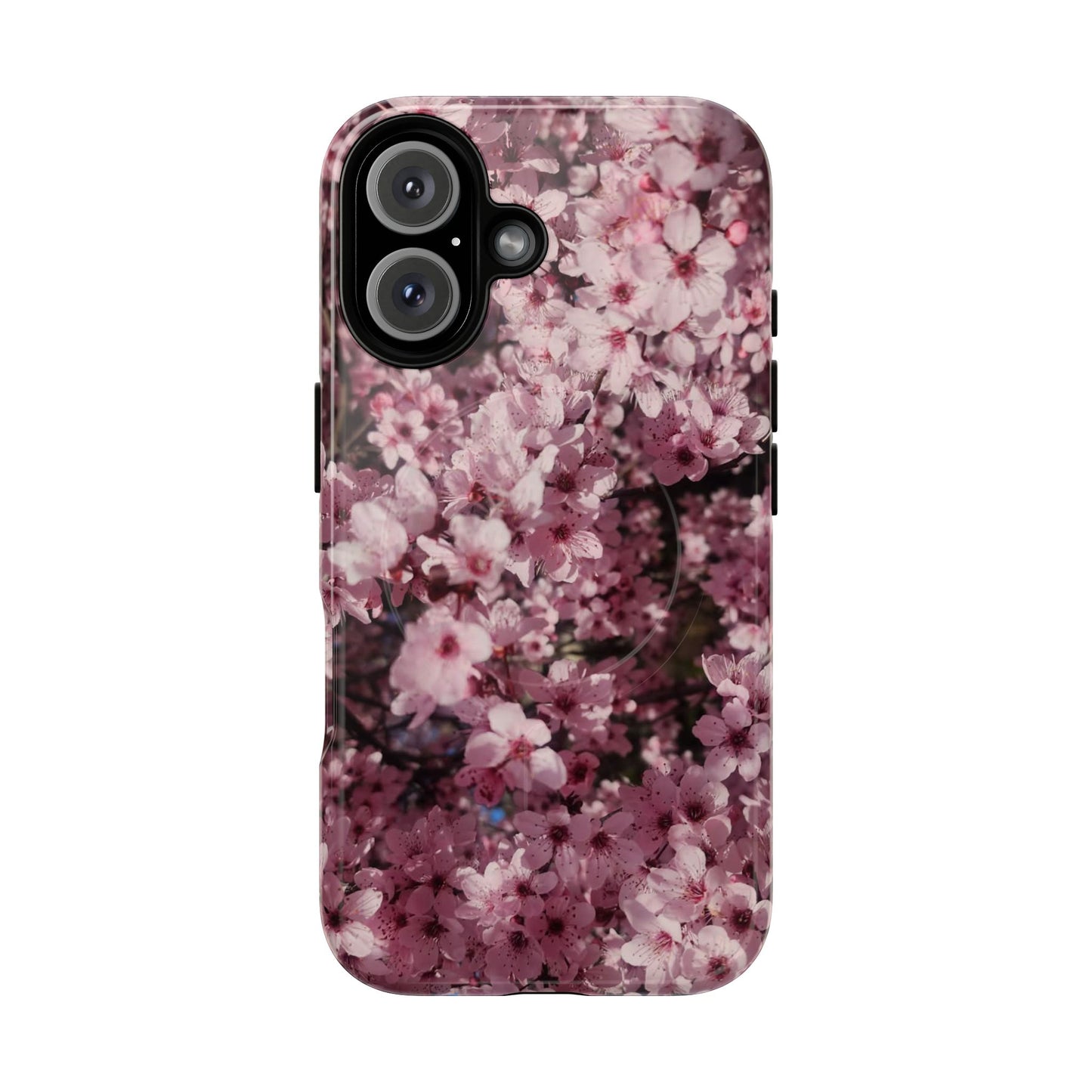 Cherry Blossom Tough Magnetic Phone Case – Pink Floral Protective Phone Cover