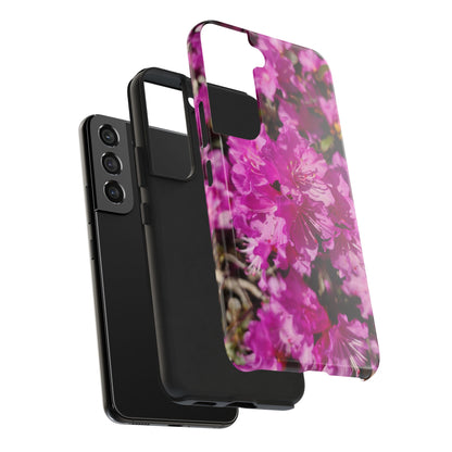 Pink Azalea Tough Phone Case — Floral Protective Phone Cover