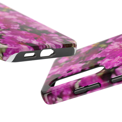Pink Azalea Tough Phone Case — Floral Protective Phone Cover
