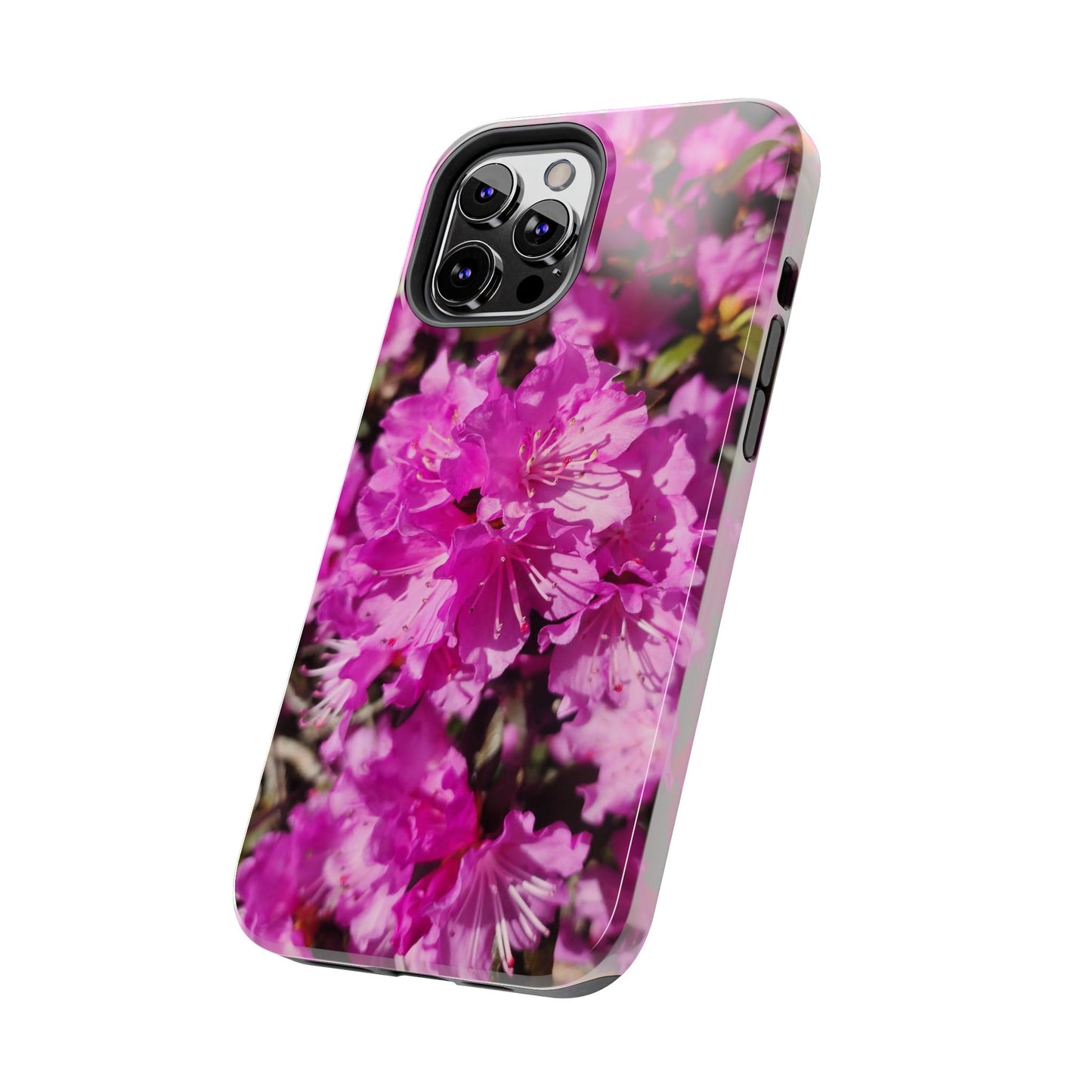 Pink Azalea Tough Phone Case — Floral Protective Phone Cover