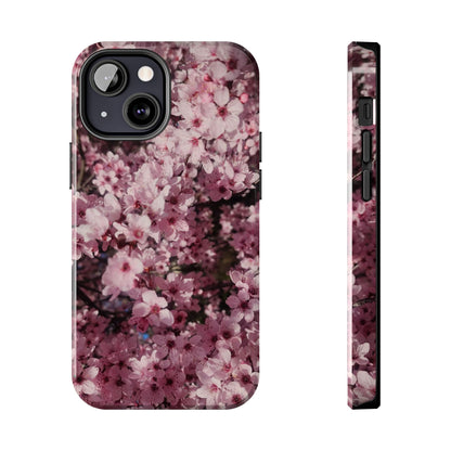 Cherry Blossom Tough Phone Case – Pink Floral Protective Phone Cover