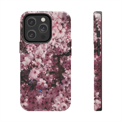 Cherry Blossom Tough Phone Case – Pink Floral Protective Phone Cover