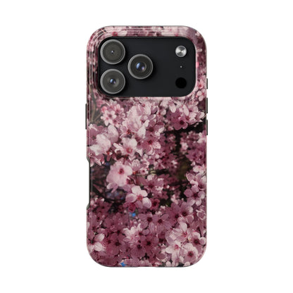 Cherry Blossom Tough Phone Case – Pink Floral Protective Phone Cover