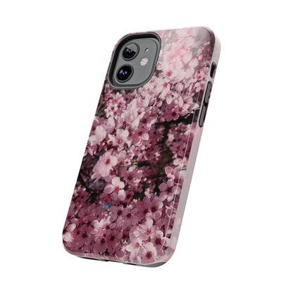 Cherry Blossom Tough Phone Case – Pink Floral Protective Phone Cover