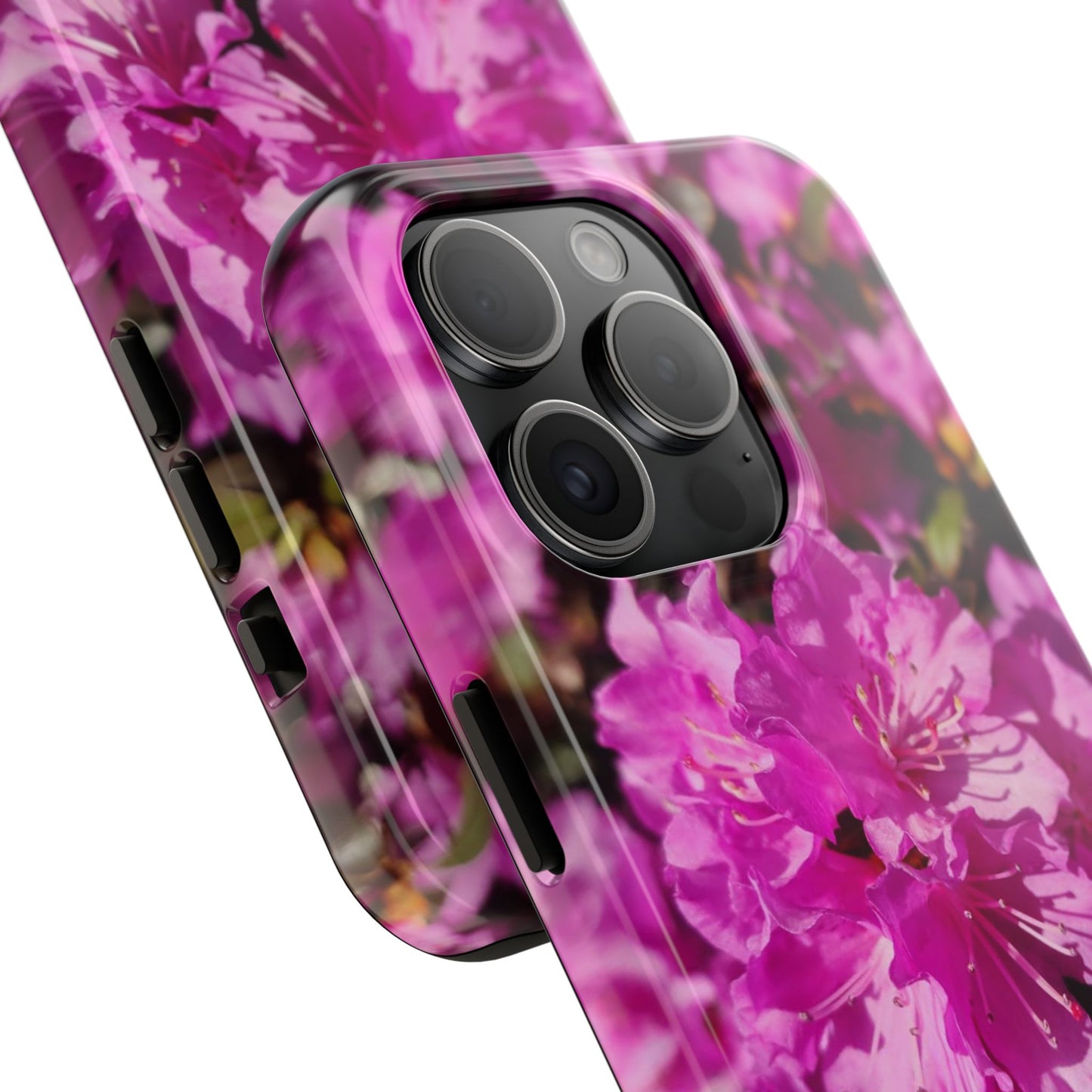 Pink Azalea Tough Phone Case — Floral Protective Phone Cover
