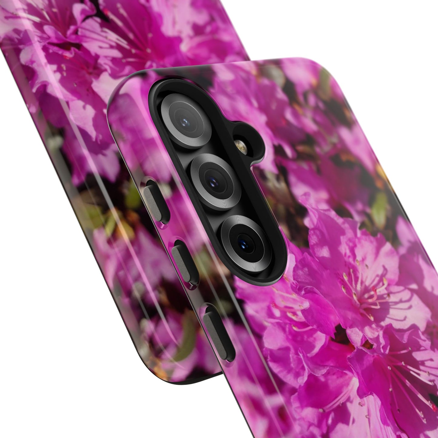 Pink Azalea Tough Phone Case — Floral Protective Phone Cover