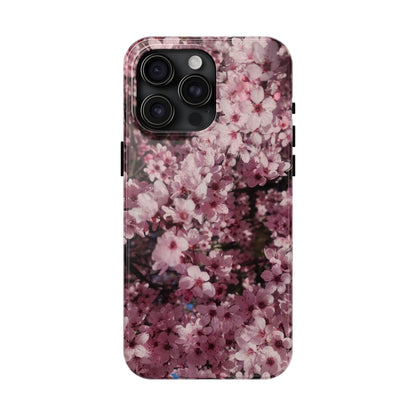 Cherry Blossom Tough Phone Case – Pink Floral Protective Phone Cover