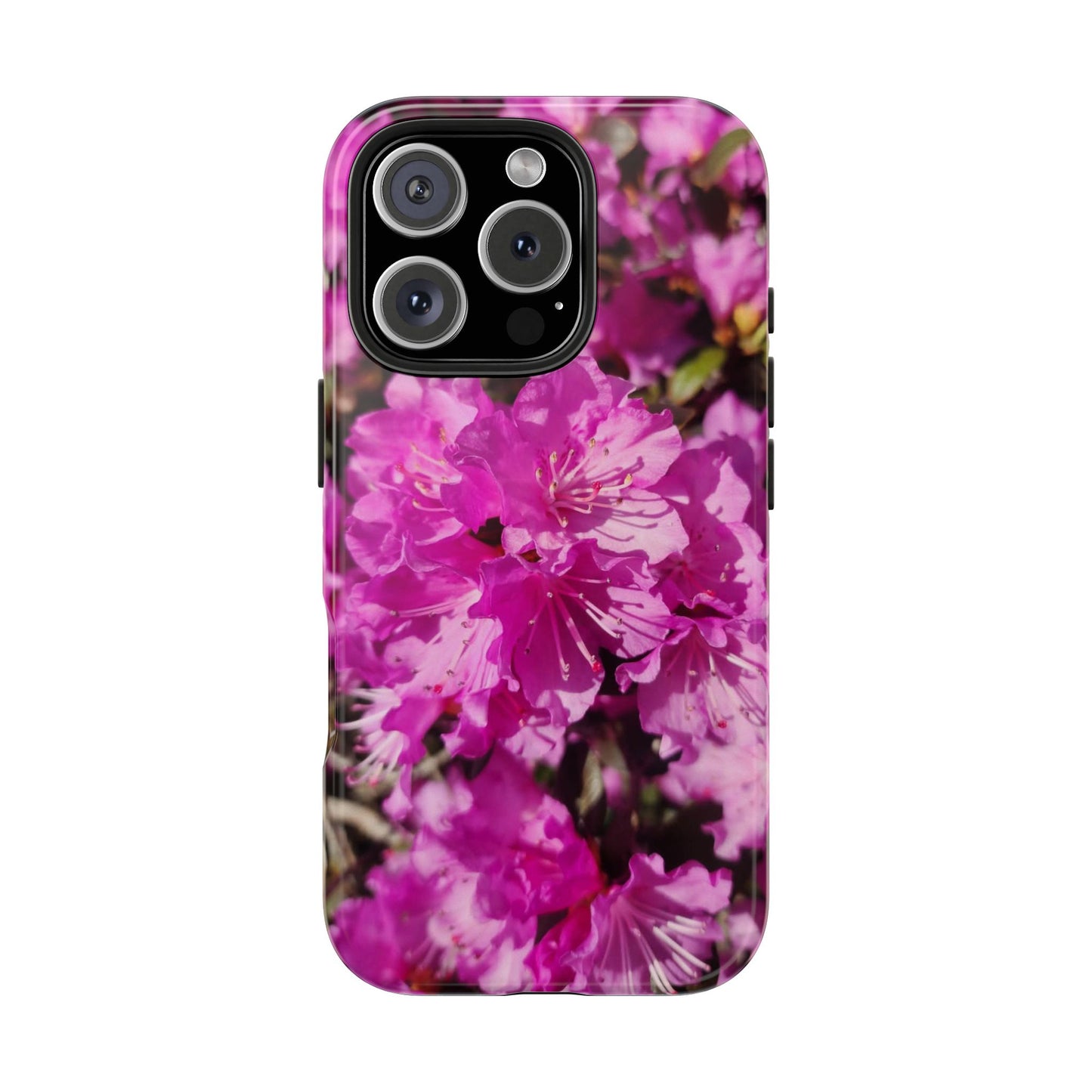 Pink Azalea Tough Phone Case — Floral Protective Phone Cover