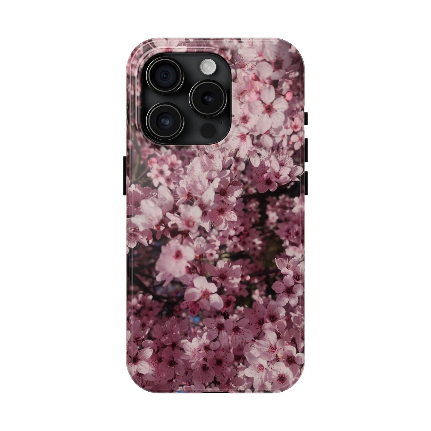 Cherry Blossom Tough Phone Case – Pink Floral Protective Phone Cover