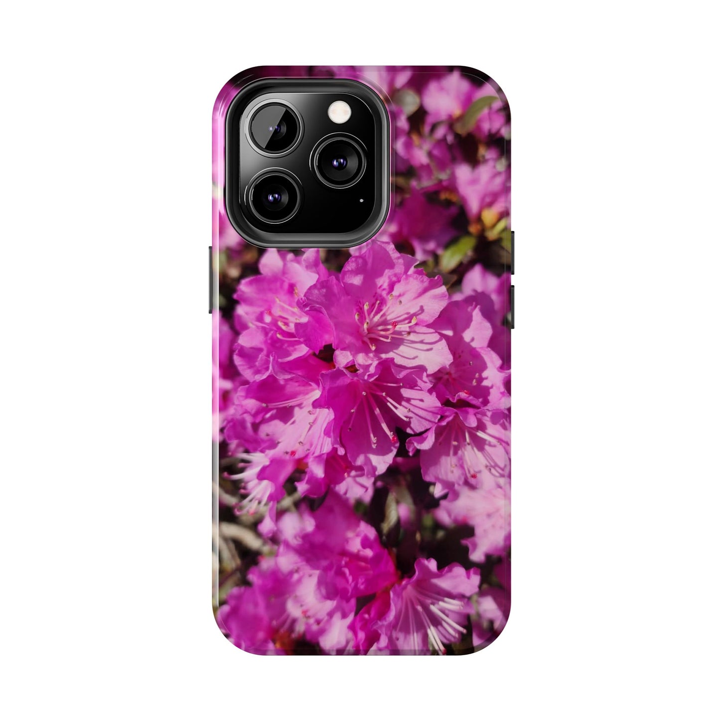 Pink Azalea Tough Phone Case — Floral Protective Phone Cover