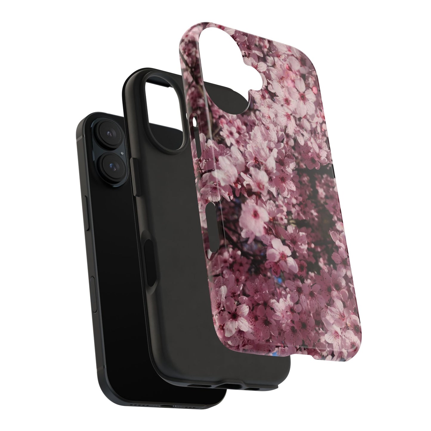 Cherry Blossom Tough Phone Case – Pink Floral Protective Phone Cover