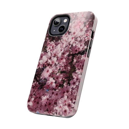 Cherry Blossom Tough Phone Case – Pink Floral Protective Phone Cover