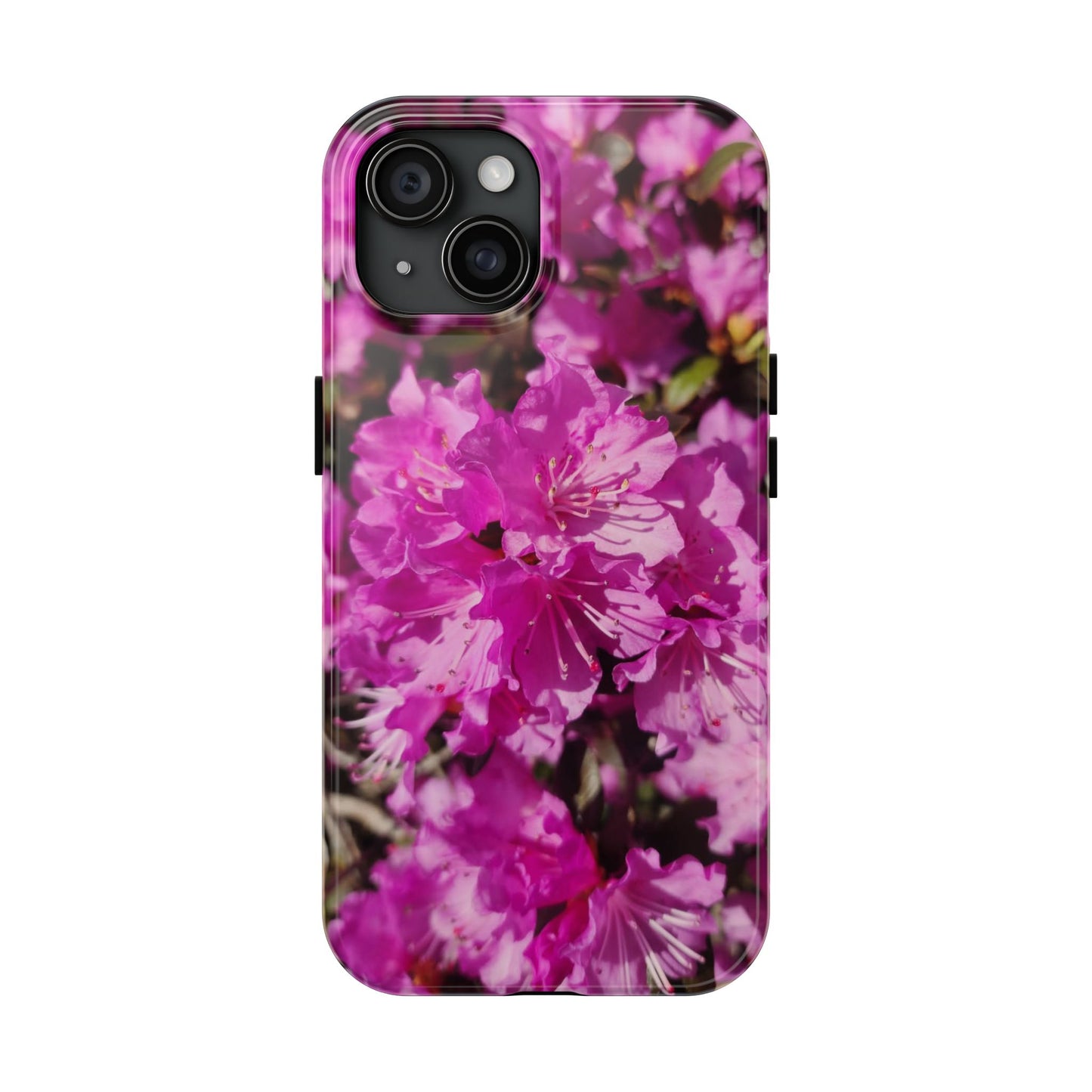 Pink Azalea Tough Phone Case — Floral Protective Phone Cover