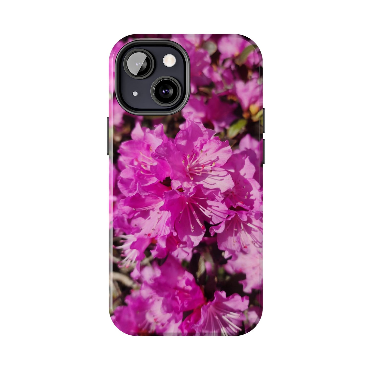 Pink Azalea Tough Phone Case — Floral Protective Phone Cover