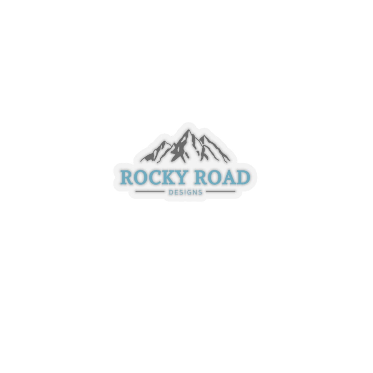 Custom Logo Kiss-Cut Sticker — Mountain Logo Decal for Laptops & Gear