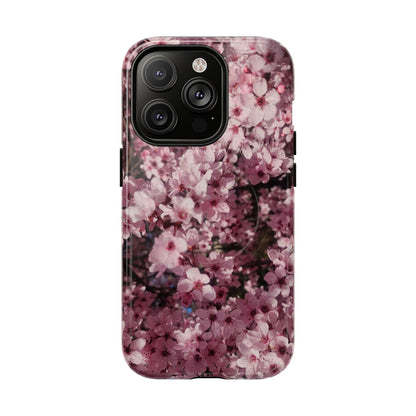 Cherry Blossom Tough Magnetic Phone Case – Pink Floral Protective Phone Cover