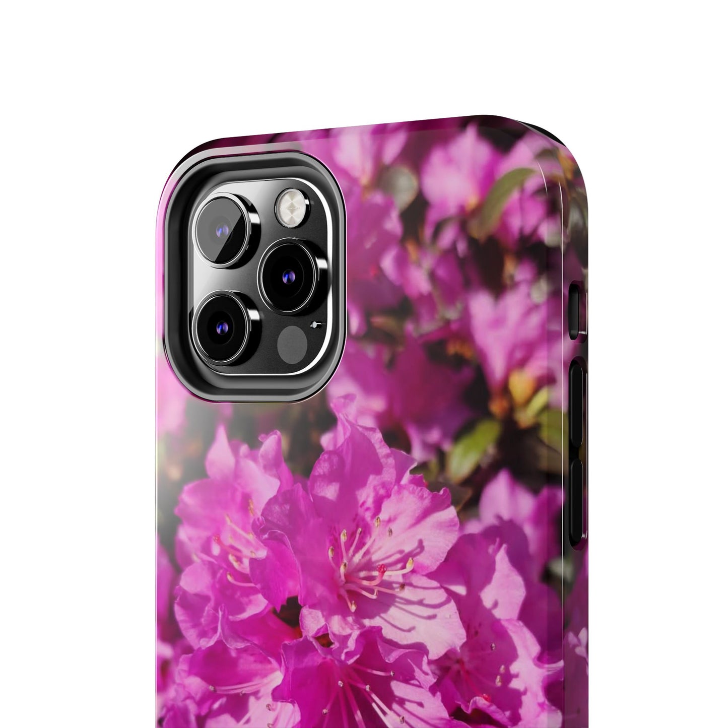 Pink Azalea Tough Phone Case — Floral Protective Phone Cover