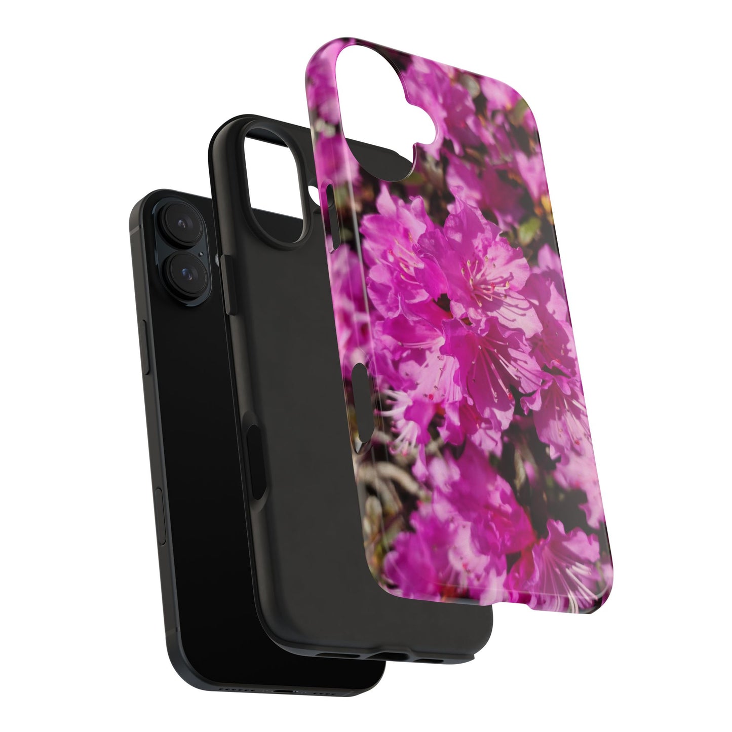 Pink Azalea Tough Phone Case — Floral Protective Phone Cover