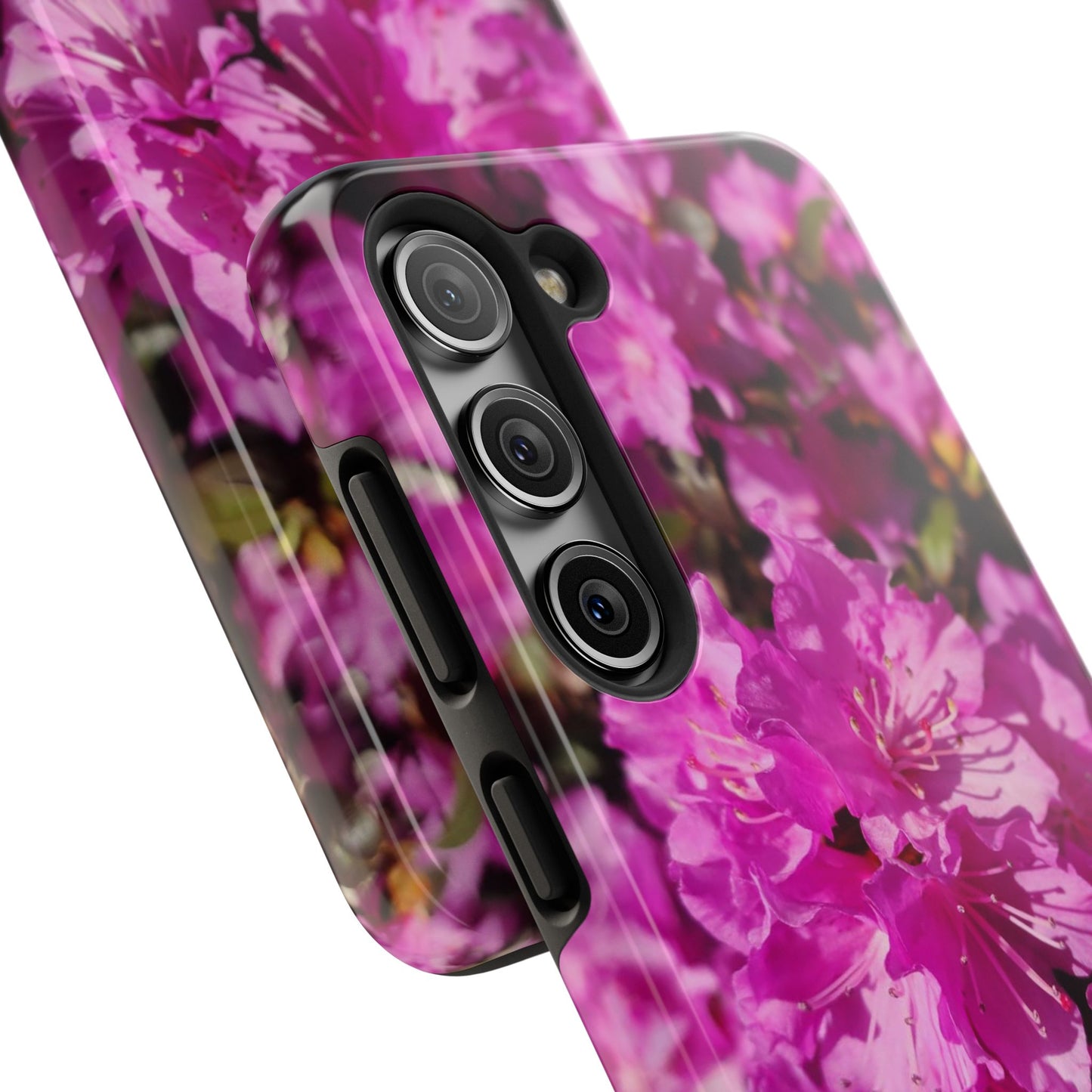 Pink Azalea Tough Phone Case — Floral Protective Phone Cover