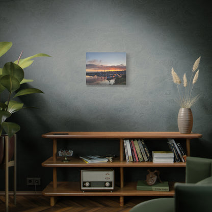 Harbor Sunset Matte Canvas Print — Stretched Wall Art