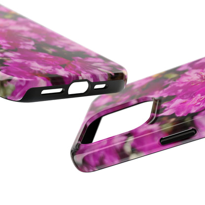 Pink Azalea Tough Phone Case — Floral Protective Phone Cover